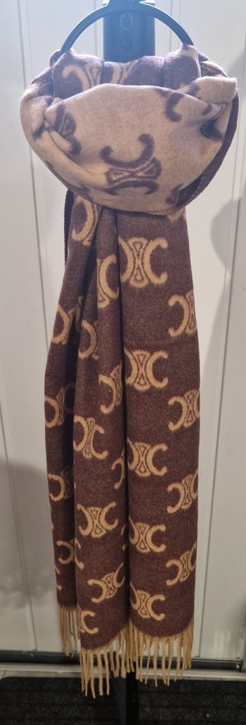 Écharpe Céline chocolat