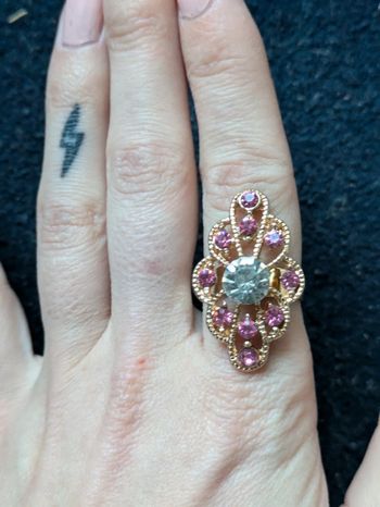 Bague fantaisie a strass