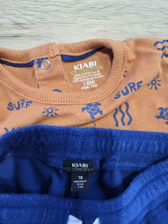 Ensemble tee-shirt sans manches et short éponge, Kiabi, 18 mois. - photo numéro 3