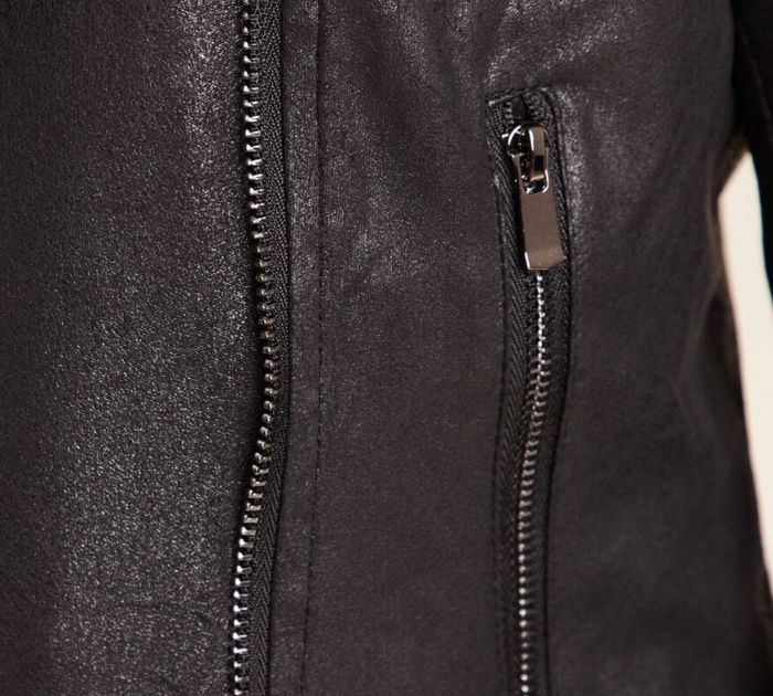 Veste esprit motard zippée - photo numéro 5