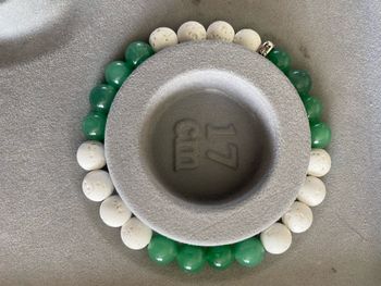 Bracelet en aventurine et pierre de lave blanche