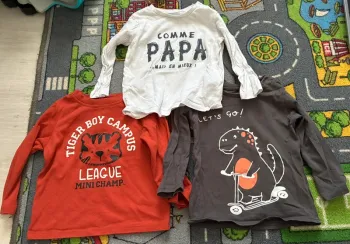 Lot 3 t-shirt manche longue