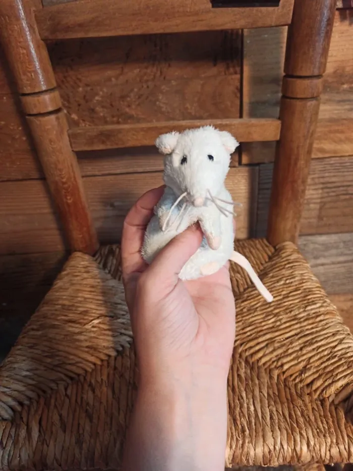 Peluche souris Ikea blanche tbe - photo numéro 5