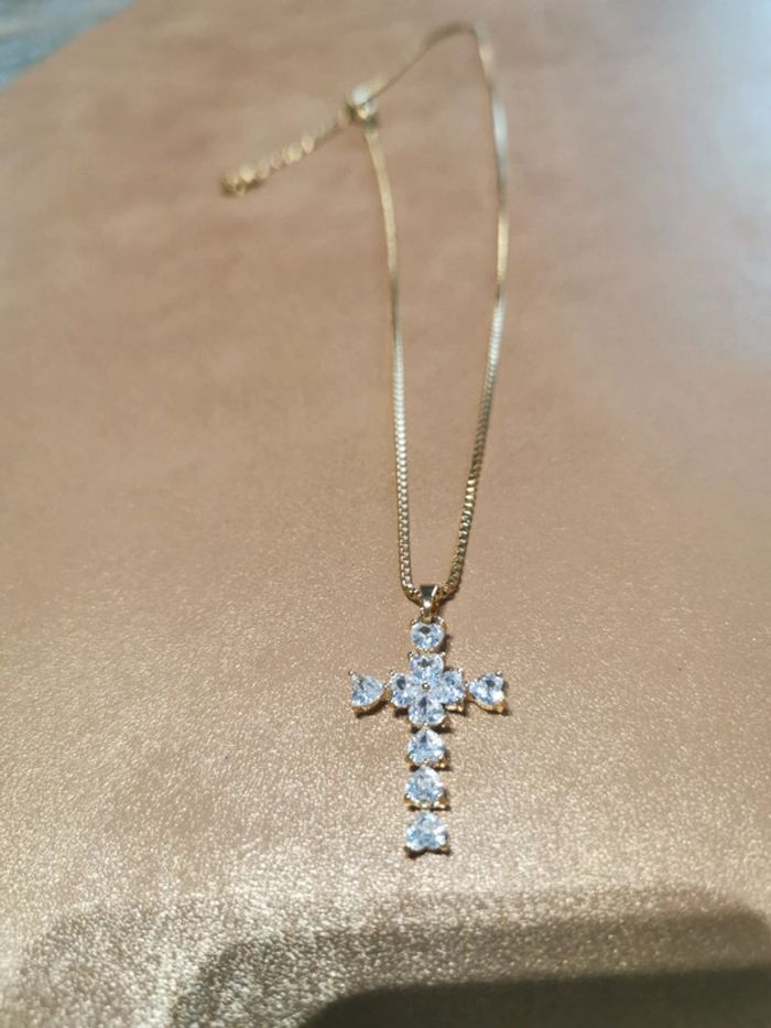 Collier et pendentif spirituel croix chrétienne - photo numéro 2