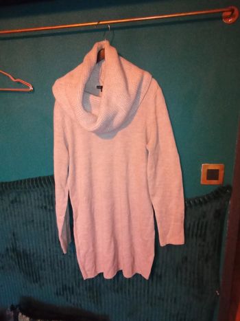 Robe pull beige clair