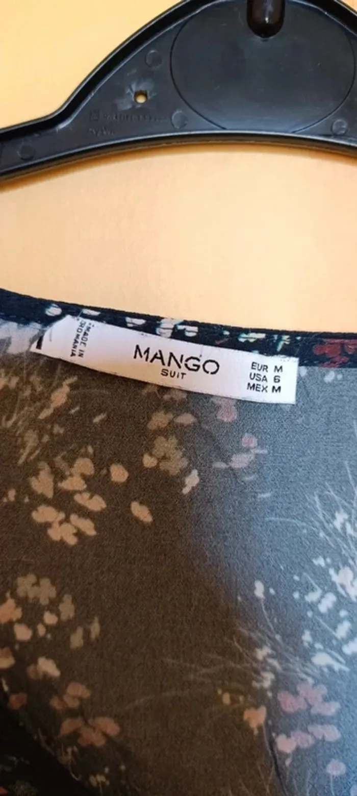 120- blouse fleury,  mango,  taille M - photo numéro 2
