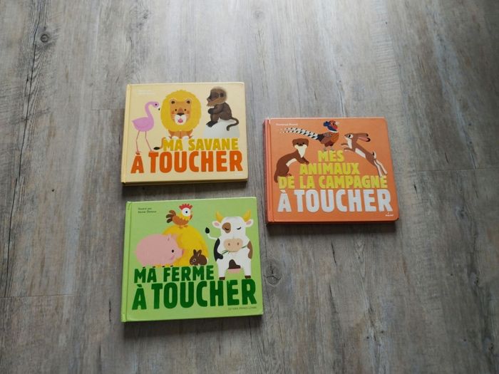 Lot de 3 livres "Mes animaux à toucher"