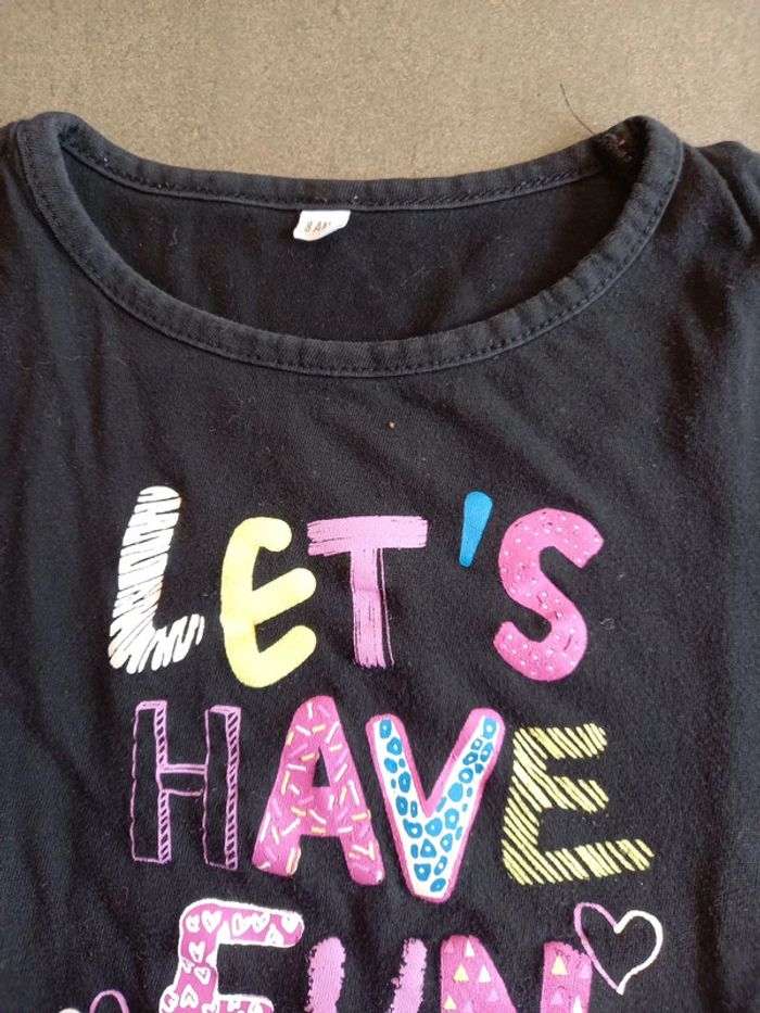 Tee shirt coton manche longues 8 ans - photo numéro 3