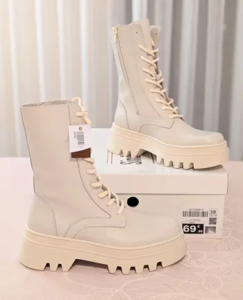 Rangers Sinequanone cuir blanc - Taille 38 - Neuves