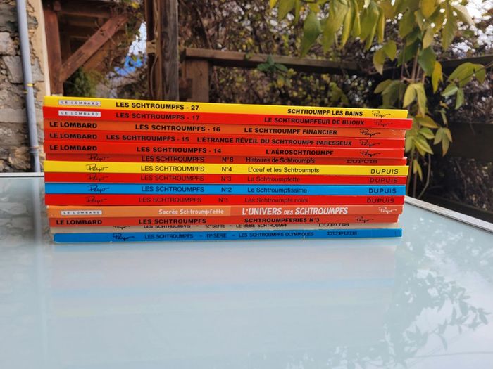 14 BD Les Schtroumpfs : tomes 1, 2, 3, 4, 8, 14, 15, 16, 17, 27 + 3 .. 3 en EO - photo numéro 2
