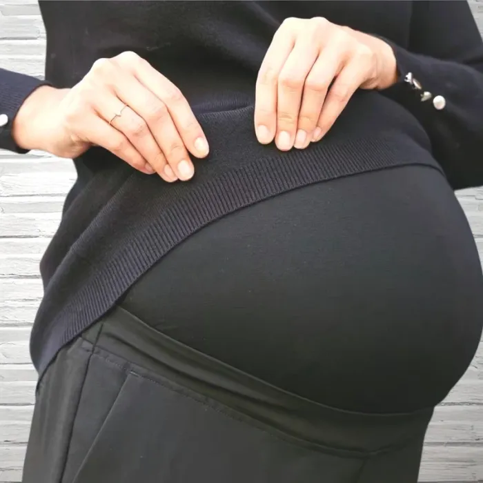 Pantalon de grossesse coupe à pinces - photo numéro 3