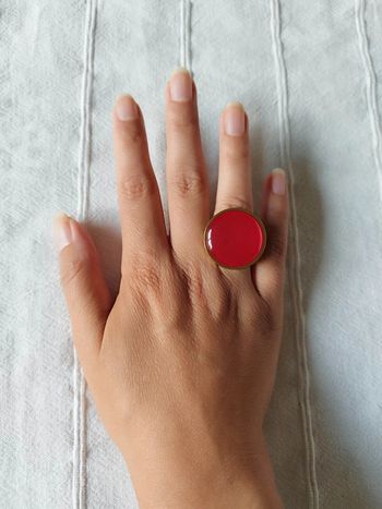 bague ajustable en acier inoxydable doré