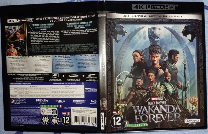 Bluray 4K Black Panther Wakanda Forever