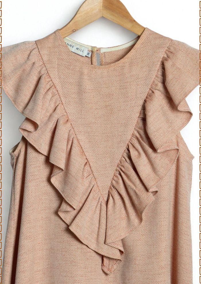 Robe rose poudré coupe évasée Janne Mill taille 36 - photo numéro 5
