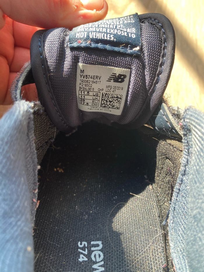 Basket New balance 574 taille 29 enfant - photo numéro 2