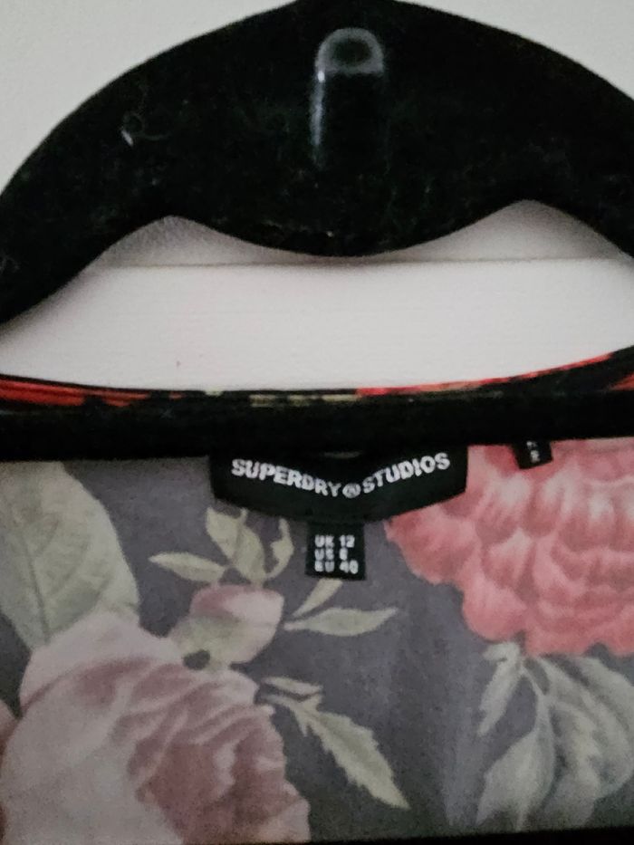 Robe portefeuille imprimée fleurs Superdry 38/40 - photo numéro 2