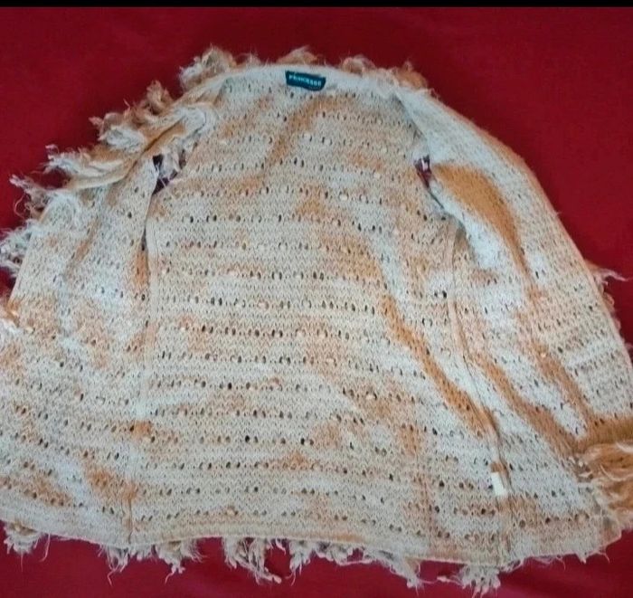 Gilet en moumoute crème sans manches taille 36-38 - photo numéro 2