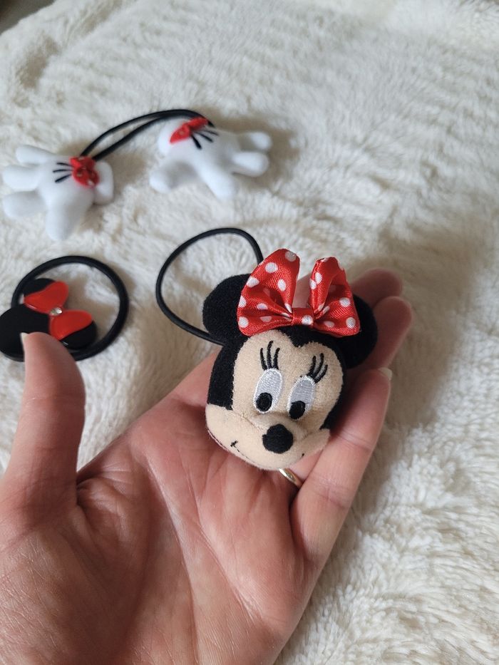 Lot 3 élastiques / accessoires à cheveux minnie - photo numéro 2