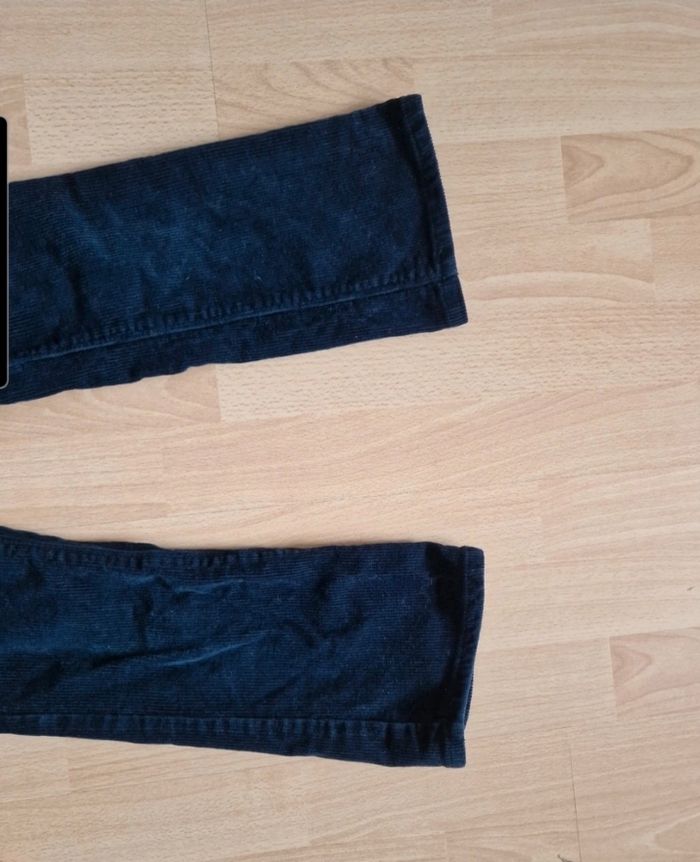 Pantalon velours bleu marine - photo numéro 2