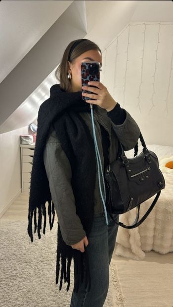 Écharpe en laine noir