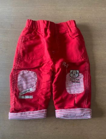 Pantalon doublé rouge