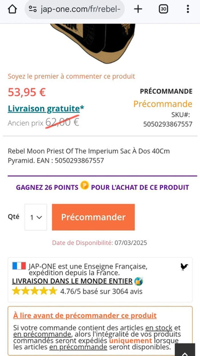 Beau Sac a Dos Neuf Rebel Moon Serie Netflix - photo numéro 4