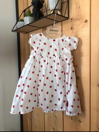 Adorable robe coccinelle 9 mois parfait état