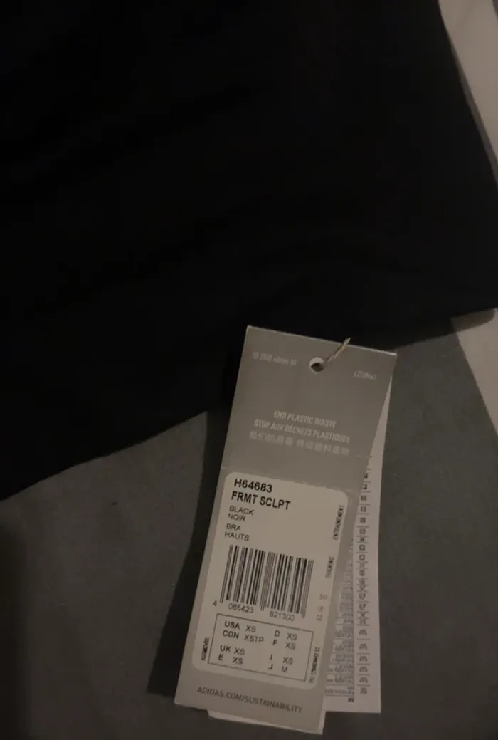 Brassière de sport Adidas XS neuve avec étiquette - photo numéro 4