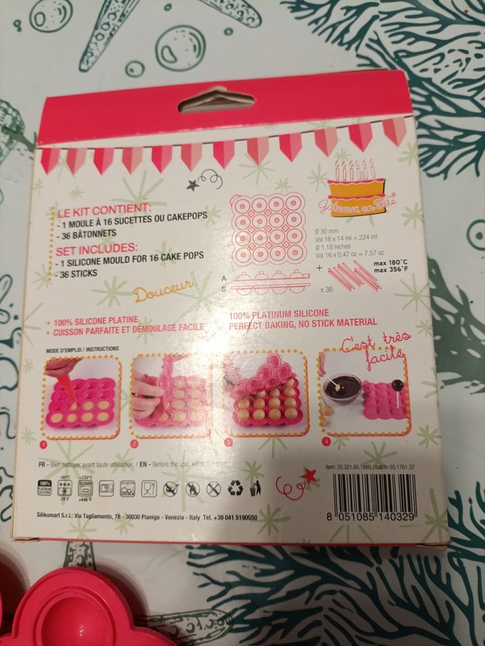 Coffret moule à cake pops et sucette Zodio - photo numéro 5