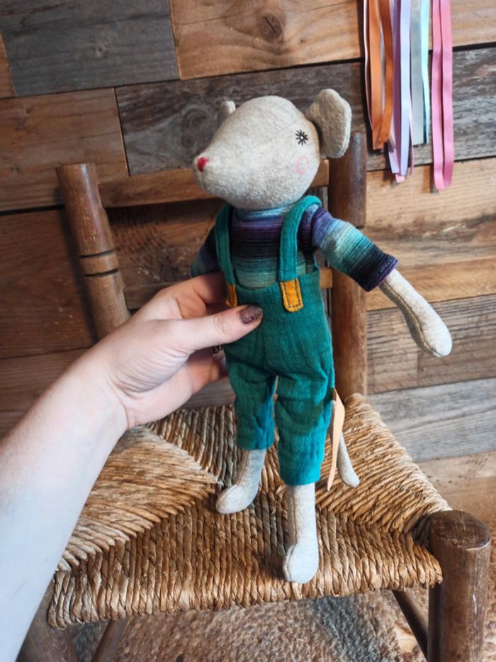 Peluche souris moulin roty famille mirabelle tbe - photo numéro 5