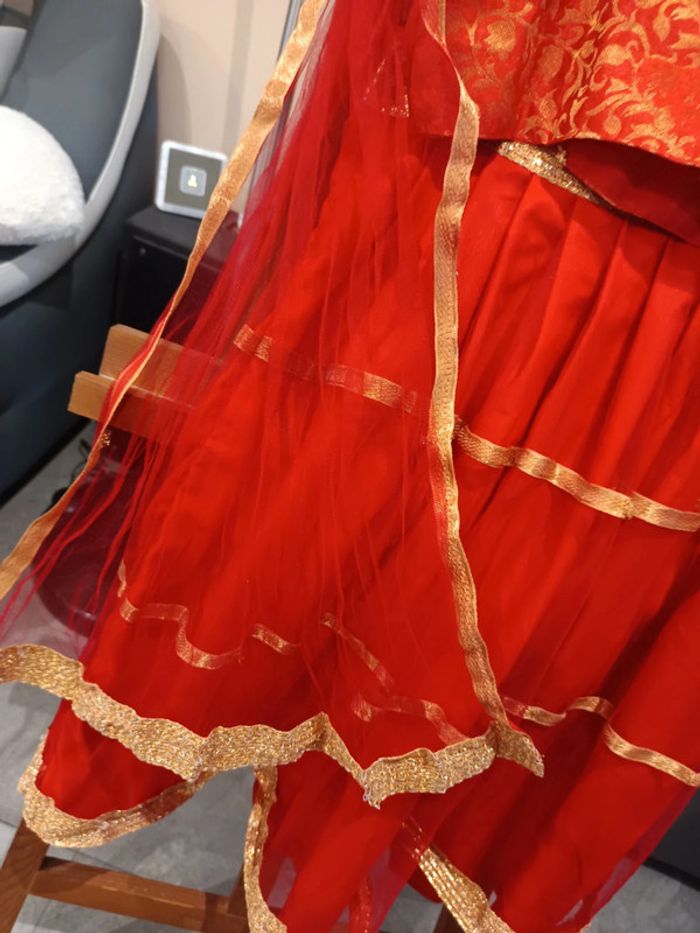 Tenue lenga enfants rouge 6/8 ans - photo numéro 5