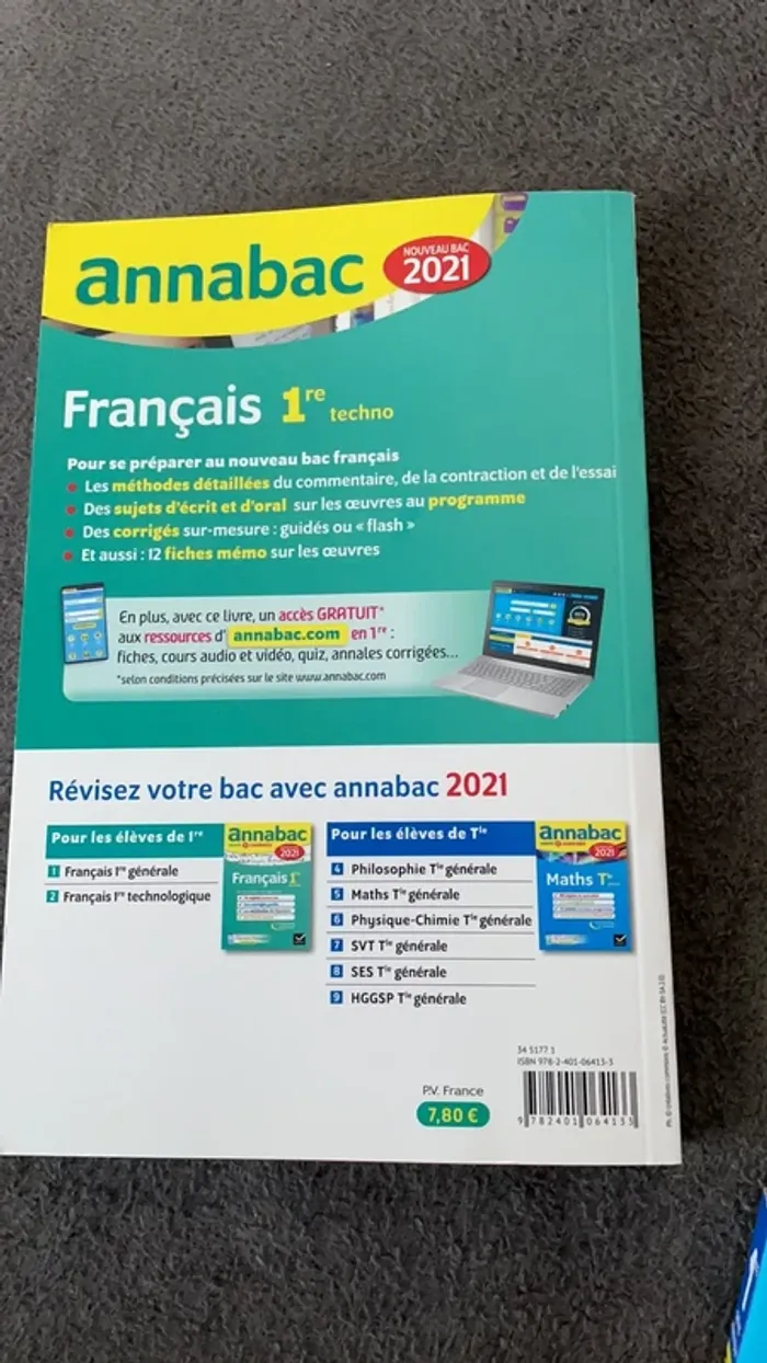 Lot Annales bac de français - photo numéro 7