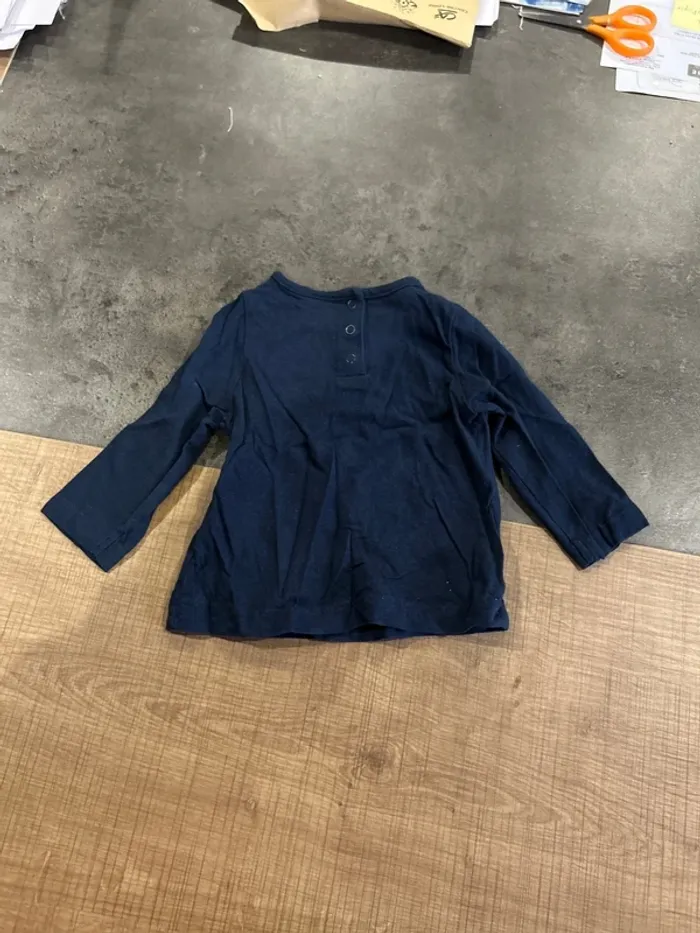 T-shirt manches longues bébé fille, tap à l’œil, 9 mois - photo numéro 3