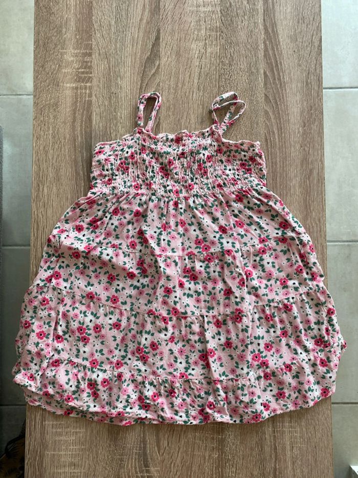Robe bandeau bretelles fleurie