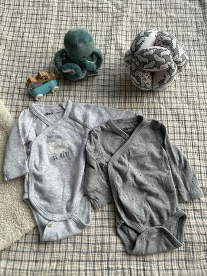 2 bodies manches longues mixte - photo numéro 2