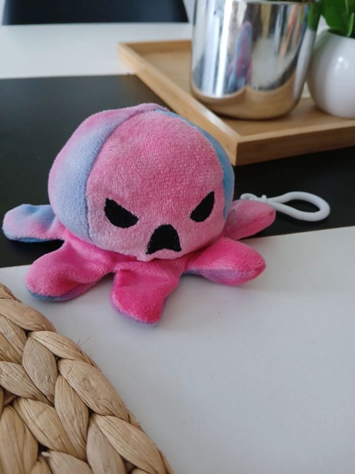 Porte clés peluche pieuvre réversible 🌿🔑 - photo numéro 7