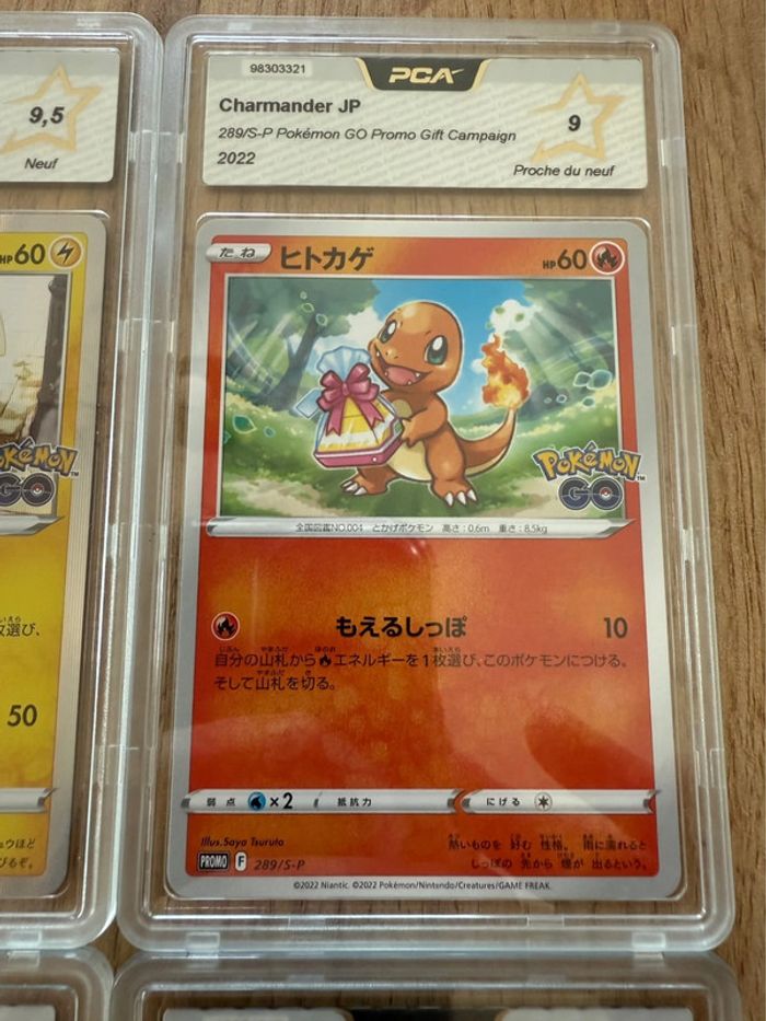 Lot de 4 cartes Pokémon japonaise PCA 9 et 9,5 - photo numéro 3