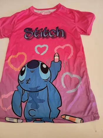 Haut stitch fille rose bleu 150 cm tbe