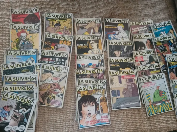 Lot de 39 numéros du magazine culte (À Suivre)De la fin des années 70 à 1983 - photo numéro 5