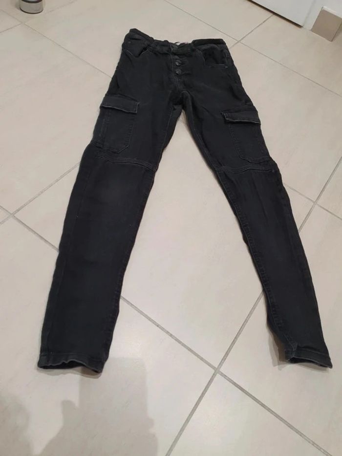 Jean skinny cargo - Taille 36 - photo numéro 2