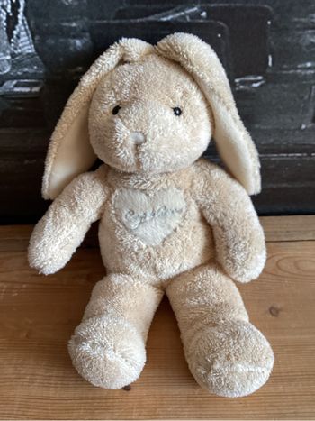 Peluche lapin Coup de cœur