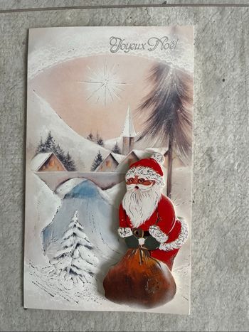 Carte joyeux Noël père Noël 3D