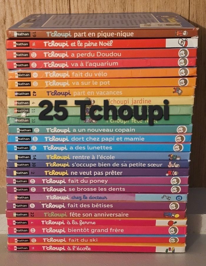 Gros lot de 25 Tchoupi