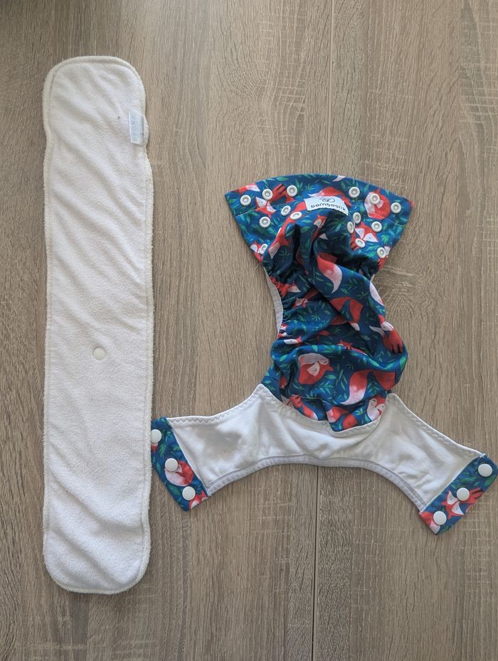 Lot Couche Culotte entrainement lavable Bamboolik + insert en bambou