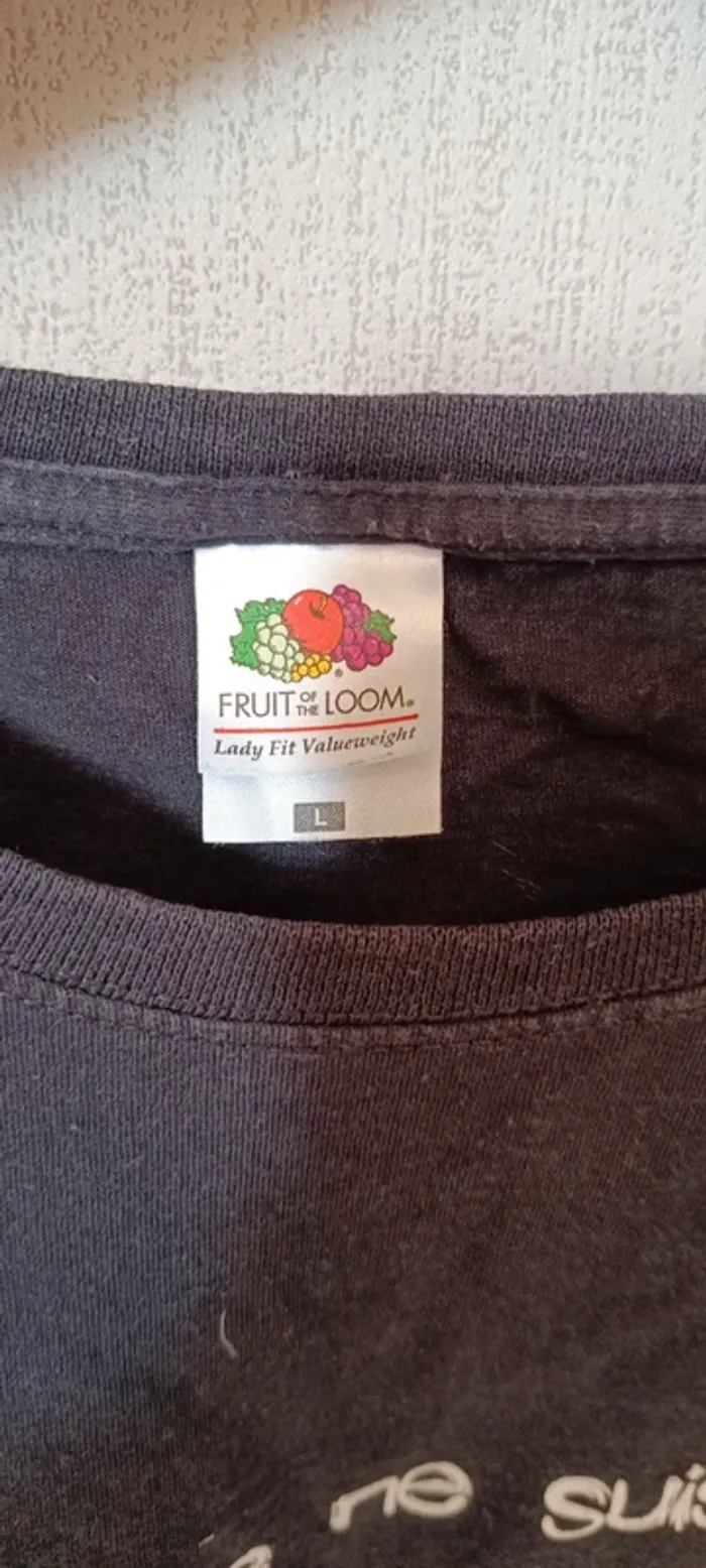 531- t shirt, fruit of the loom, taille L - photo numéro 2