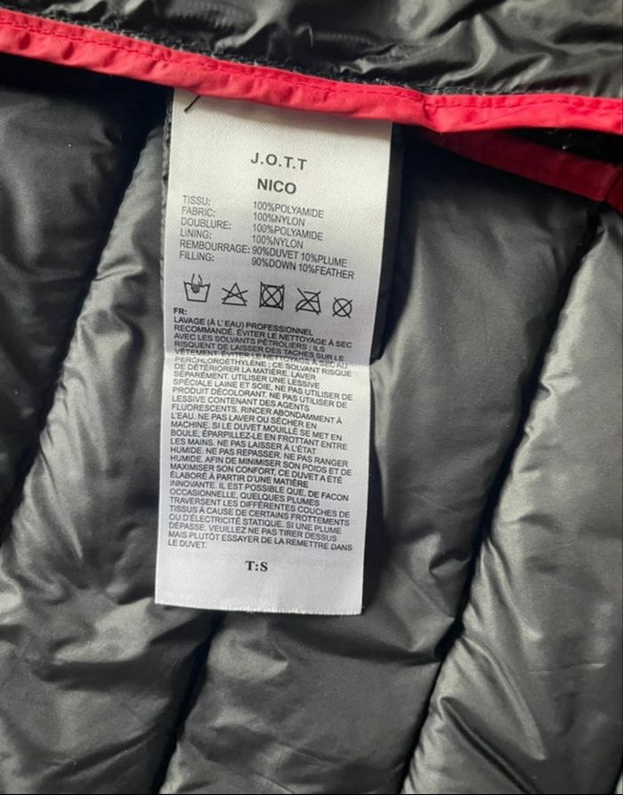 Doudoune JOTT Noir Très bon État Taille S - photo numéro 10