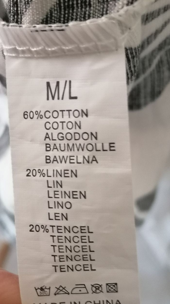 Robe été longue légère coton motifs noir et blanc. Neuve. - photo numéro 10