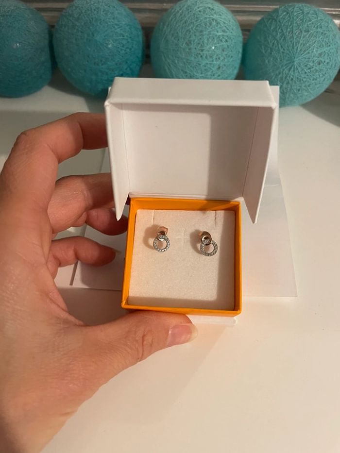Boucles d’oreilles argent neuves La vie en Or - photo numéro 2