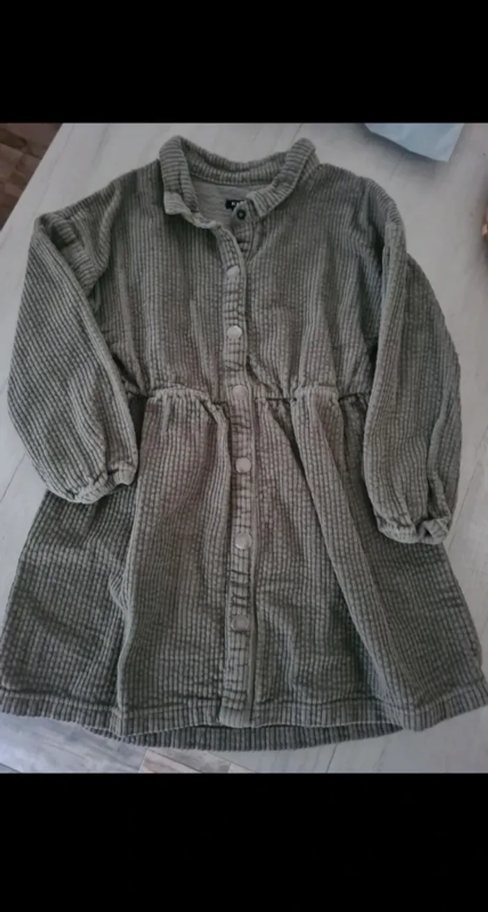 Robe chemise kaki 4 ans kiabi