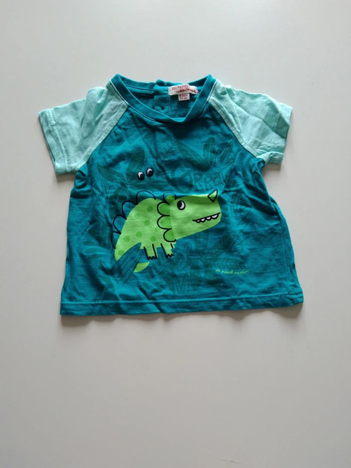 tee shirt manches courtes dinosaures garcon dpam